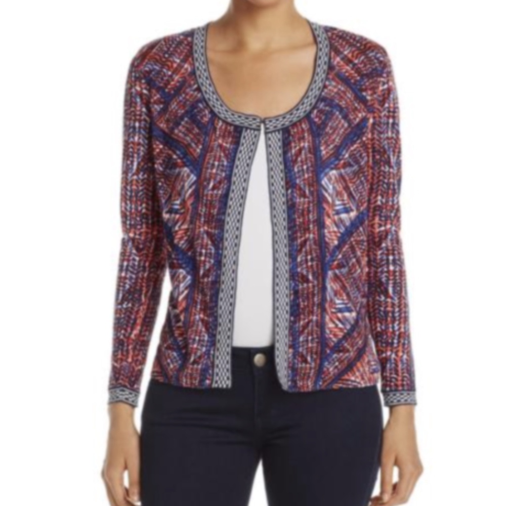 Nic+Zoe Picasso Open Front Cardigan Sweater NWT